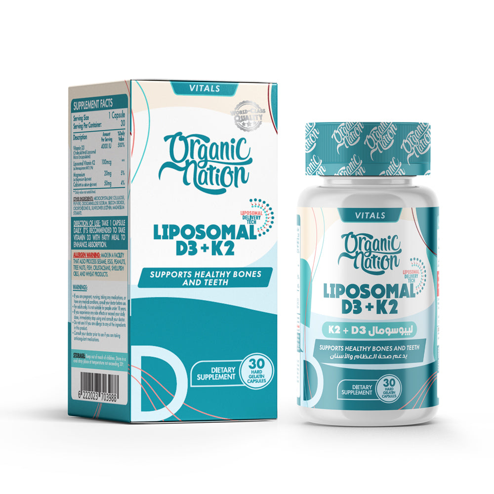 liposomal D3 + K2 Organic Nation